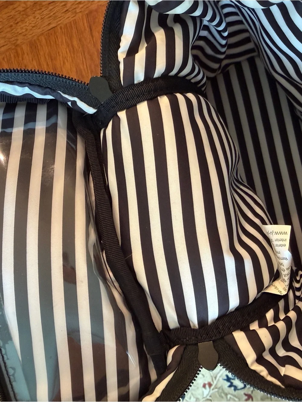 Ju-Ju-Be Fuel cell Bag - Black & Light Gray with Teal Accents